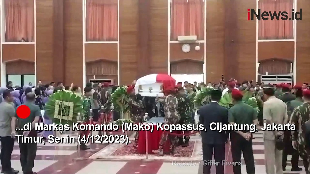 Isak Tangis Keluarga Iringi Kedatangan Jenazah Doni Monardo di Mako Kopassus