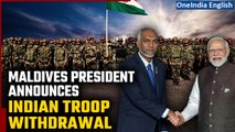 Maldives says India has agreed to withdraw soldiers; India says talks still ongoing | Oneindia News