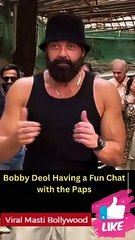 Bobby Deol Having a Fun Chat with the Paps