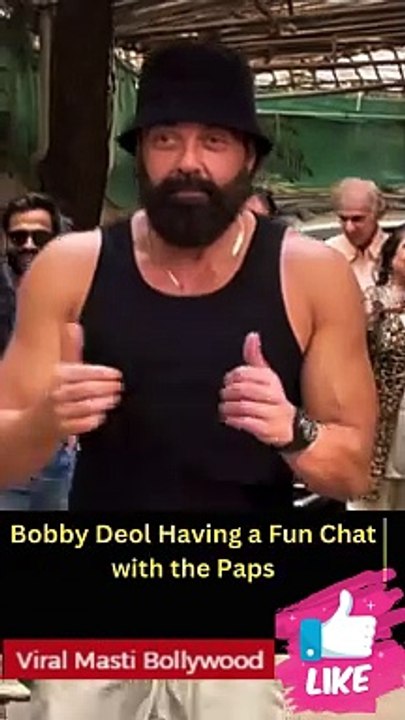 Bobby Deol Having a Fun Chat with the Paps
