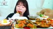 ASMR MUKBANG | Soy sauce marinated foods(Crab, Salmon, Shrimp, Abalone), Rice, doenjang soup, Laver