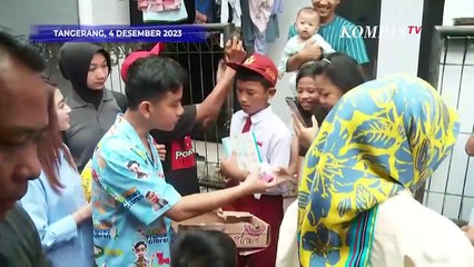Momen Selvi Ikut Gibran Kampanye di Tangerang, Bagi Susu dan Buku