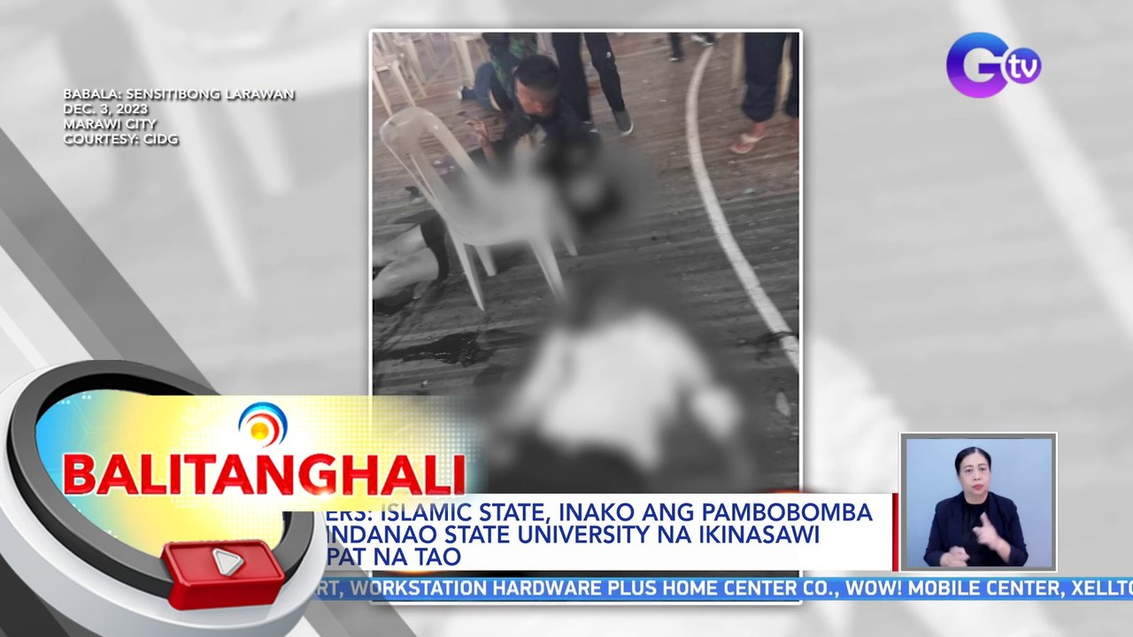 Reuters: Islamic State, inako ang pambobomba sa Mindanao State University na ikinasawi ng apat na tao | BT