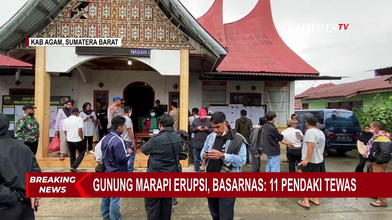 BREAKING NEWS! Gunung Marapi Sumbar Erupsi, 11 Orang Pendaki Ditemukan Meninggal Dunia
