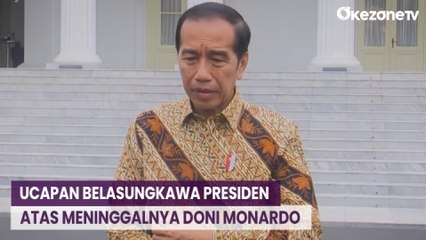Presiden Jokowi Ucapkan Belasungkawa atas Meninggalnya Doni Monardo