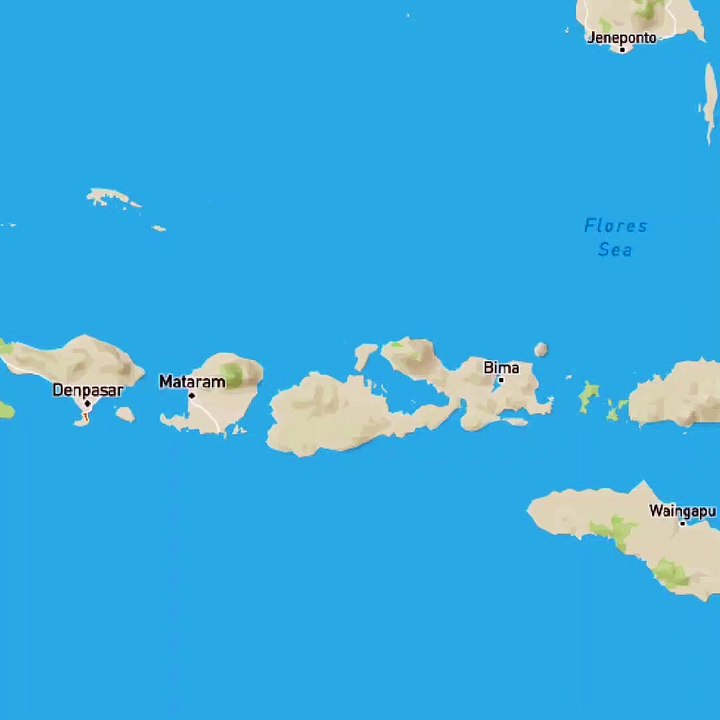 Flight Route From DPS: Bali Airport To LBJ: Komodo Airport - video
