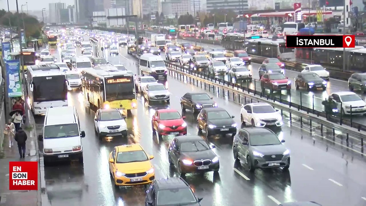 İstanbul'da trafik yoğunluğu