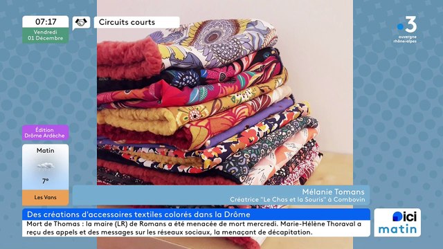 À Combovin, Le Chas et la souris , des accessoires textiles joyeux et colorés pour égayer le quotidien