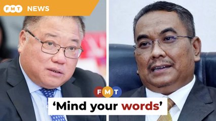 Careful with your words, Tiong tells Sanusi