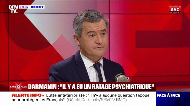 Gérald Darmanin: Depuis qu'il y a des condamnations pour terrorisme, il y a 340 personnes qui sont sorties de prison