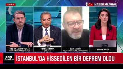 İstanbul'da hissedilen bir deprem oldu