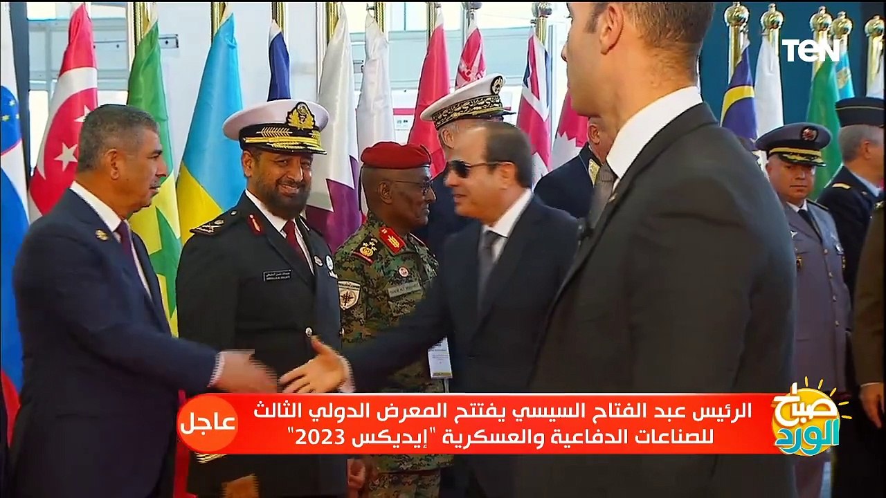 جولة تفقدية للرئيس السيسي  في المعرض الدولي الث...