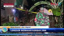 Seorang Lansia meninggal dunia, Akibat Tertimpa Bangunan saat Longsor di Desa Cisarua - Sukabumi