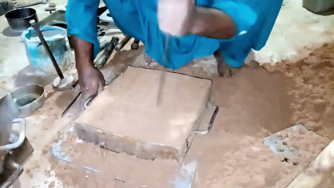 Casting Metal at Foundry