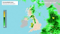 UK snow map for first week of December 2023
