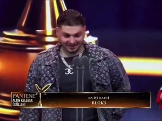 En iyi rapçi seçilen Block3’ün konuşması olay oldu! ‘Bana Yapamazsın dediler’’