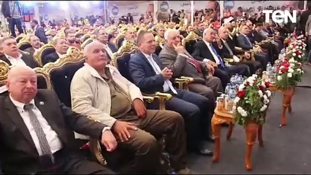 مؤتمر حزب مستقبل وطن لدعم المرشح الرئاسي عبد الفتاح السيسي في مدينة الزرقا بدمياط