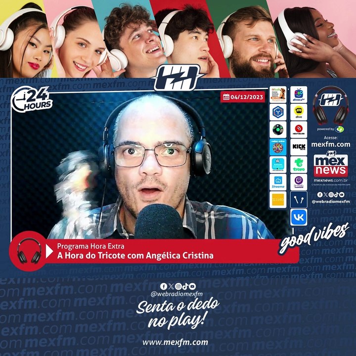 Quadro "A Hora do Tricote" na mexfm.com (04/Dez/2023) #ProgramaHoraExtra #Humor #Radio #mexfm #webradiomexfm #AHoraDoTricote