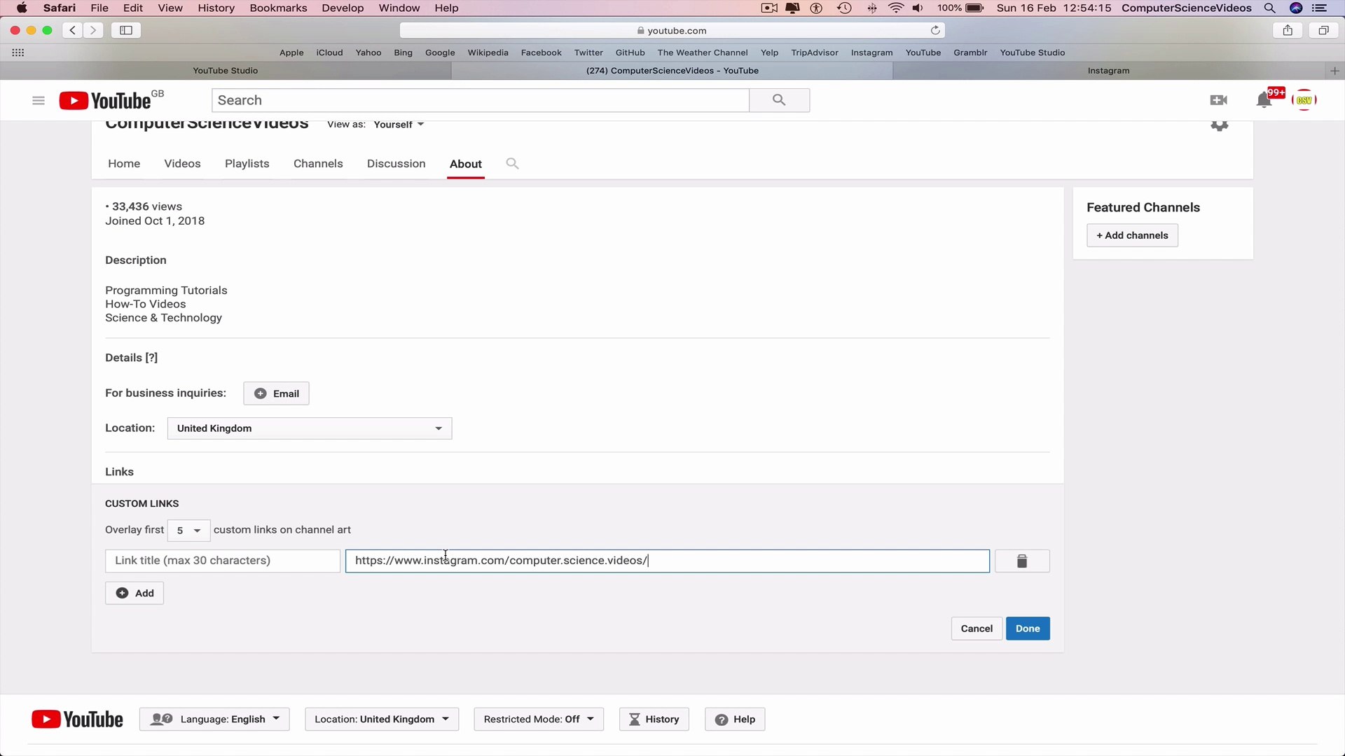 ⁣How to USE YouTube - Add Custom Links to Your YouTube Channel | Tutorial 17