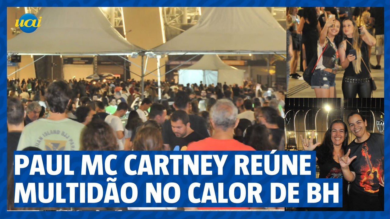 Aos 81 anos, Paul McCartney agita público de 42 mil pessoas no calor de BH