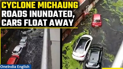 Cyclone Michaung: Roads inundated with water, cars float away | Tamil Nadu Rains | Oneindia News