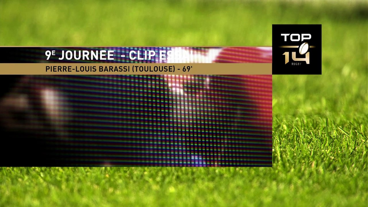 TOP 14 - Essai de Pierre-Louis BARASSI (ST) - Stade Français Paris - Stade Toulousain