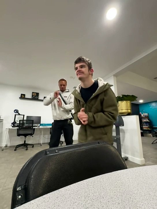 My autistic BIL recently moved into his own assisted living apartment and loves dancing, caretaker dances with him