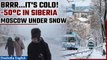 Winter's Wrath: Siberia Freezes at -50°C, Moscow Blanketed in Unprecedented Snow | Oneindia News