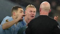Pep Guardiola defends Erling Haaland’s fury at referee Simon Hooper