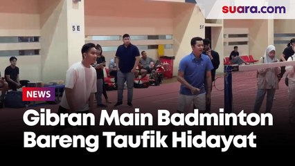 Mengintip Keseruan Gibran Bermain Bulutangkis Lawan Hariyanto Arbi di GBK Arena Senayan
