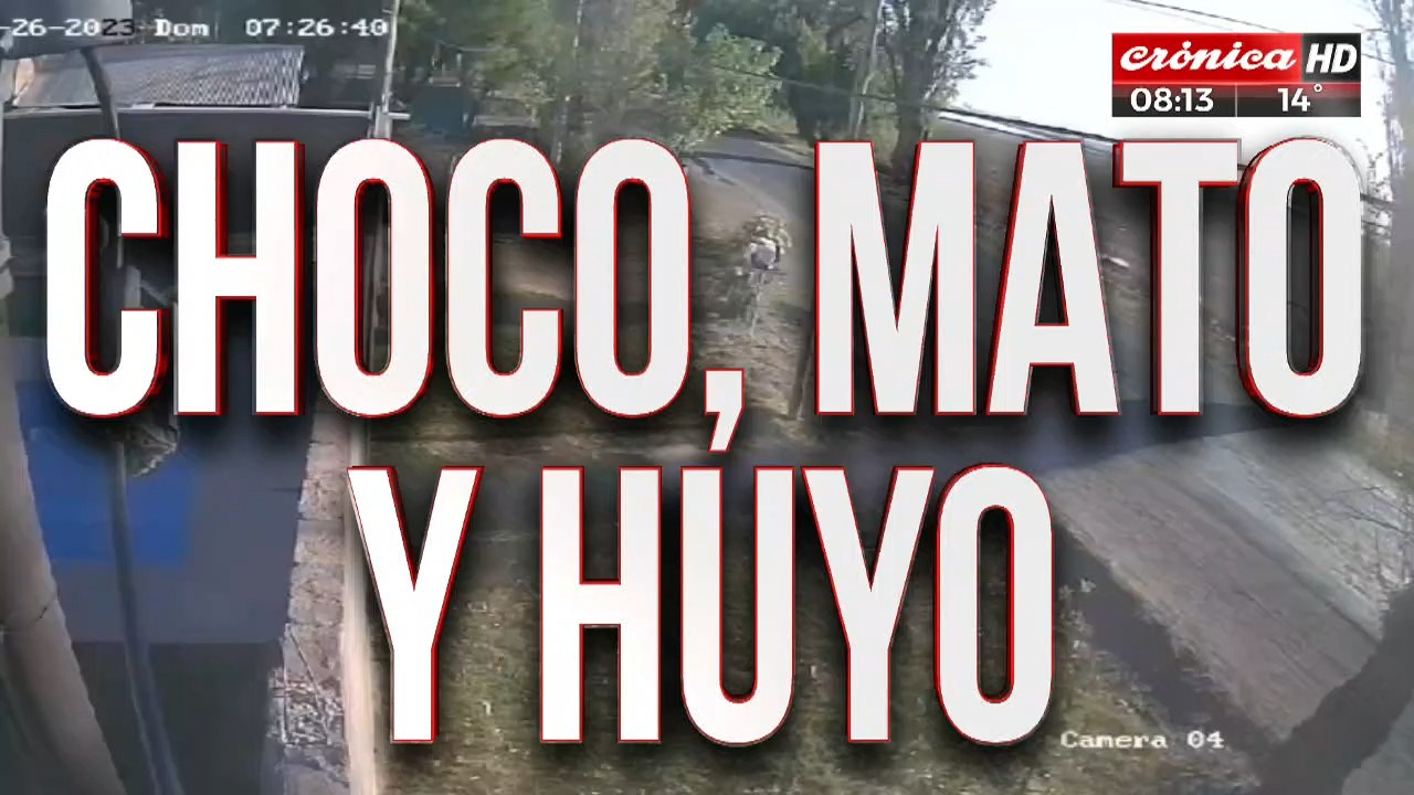 Estaba completamente borracho, chocó, mató y escapó