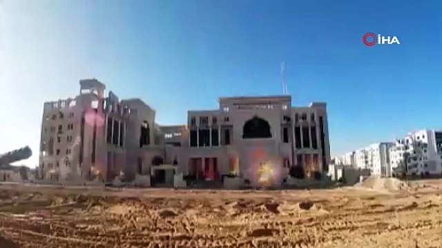 İsrail Gazze'deki adliye binasını dinamitlerle patlattı!