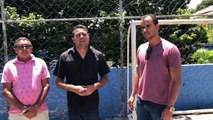 Vereadores de Itambé fiscalizam obras paradas na quadra da Escola Municipal Lafayete Nunes Machado em Caricé