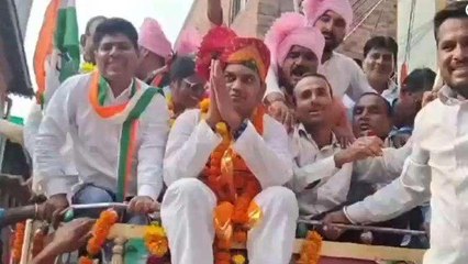 धार: कांग्रेस विधायक की जीत पर निकला विजय जुलूस,जमकर दिखा उत्साह