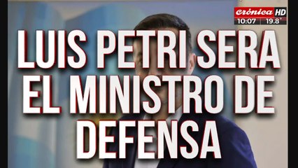 Скачать видео: Luis Petri será el ministro de Defensa de Javier Milei