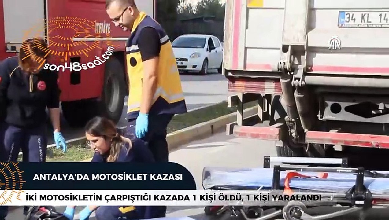 Serik'te motosiklet kazasında bir kişi hayatını kaaybetti