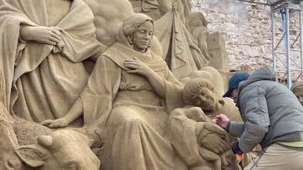 Per il presepe di Assisi 240 tonnellate di sabbia da Jesolo