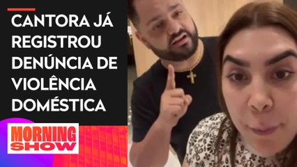 Vídeo: ex-marido de Naiara Azevedo dá tapa em celular