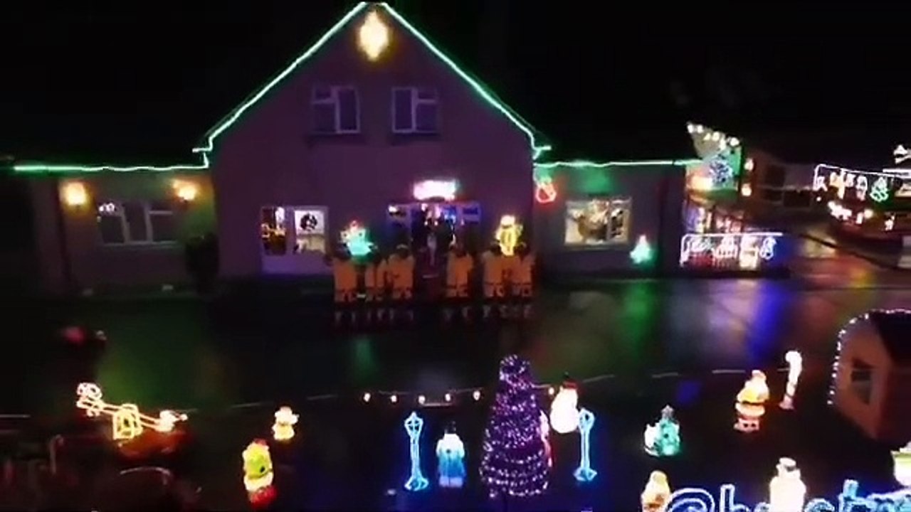 Stunning Christmas light display to benefit Lough Swilly RNLI video