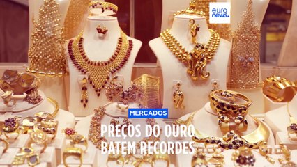 Preço do ouro bate recorde: 2111 dólares a onça