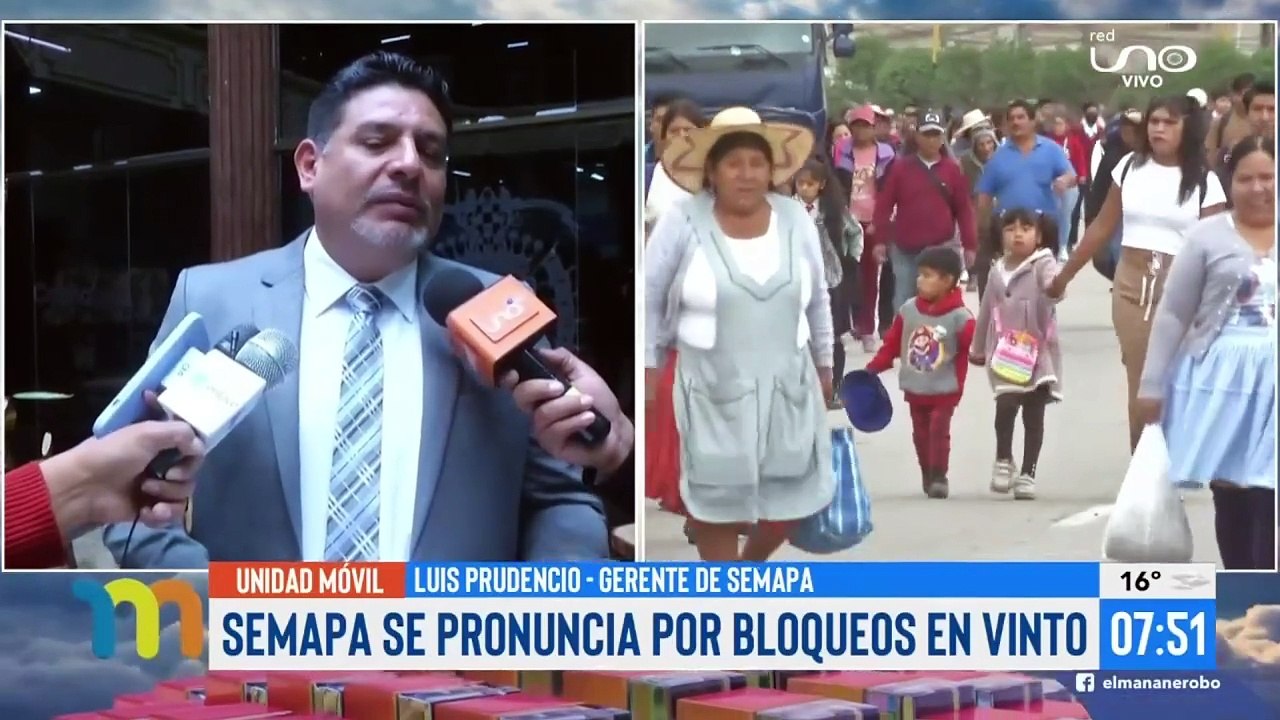 Jornada de bloqueos: Pobladores de Vinto cierran la carretera al occidente