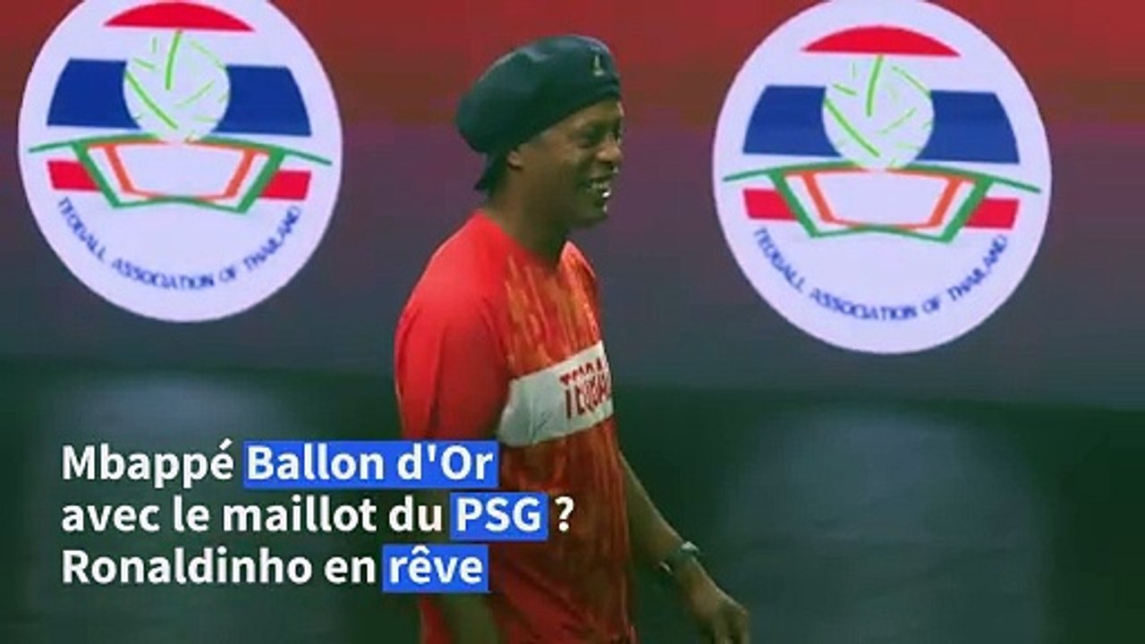 Football: Ronaldinho voudrait voir Mbappé gagner le Ballon d'Or avec le PSG