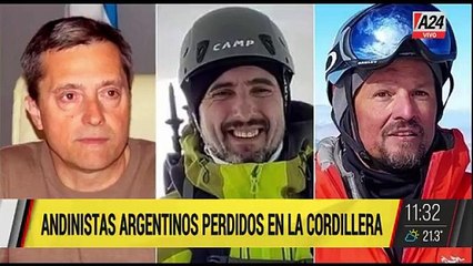 Andinistas argentinos desaparecidos: divisaron tres cuerpos