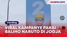 Viral Prabowo - Gibran Kampanye Pakai Baliho Naruto di Jogja, Sudah Bayar Royalti?