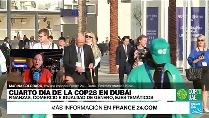 Informe desde Dubái: la COP28 habla de finanzas, comercio e igualdad de género