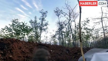 Görüntüler Ukrayna'dan! Çatışmaya kahve molası verdi