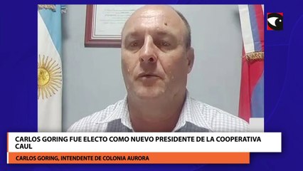 Carlos goring fue electo como nuevo presidente de la cooperativa caul