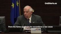 Asistentes a un discurso de Borrell lo abandonan cuando dice que el ataque de Hamás a Israel y 