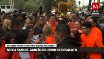 Samuel García lidera su primer evento público tras abandonar la contienda presidencial