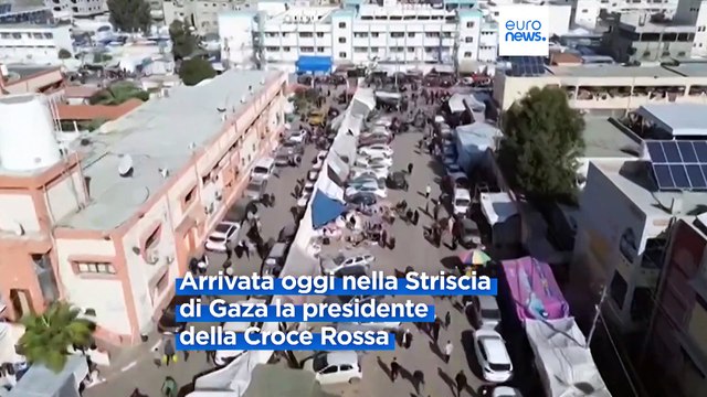 Gaza, tank dell'Idf a sud della Striscia. Sul posto la presidente della Croce Rossa